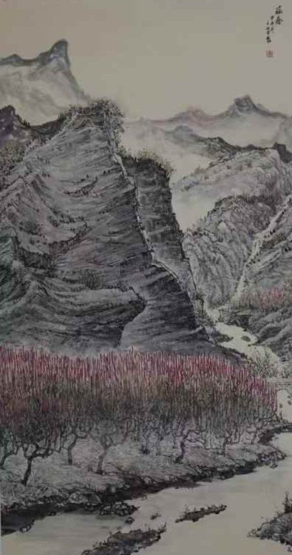 Wang Baolei’s painting：Implicit Spring-蕴春