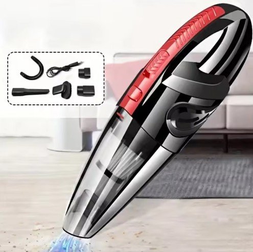 Portable Car Wireless Vacuum Cleaner Powerful Suction Rechargeable Handheld Vacuum Cleaner Quick Charge for Car Home Pet Hair