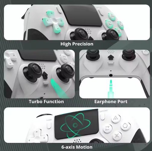 DATA FROG Bluetooth Wireless Controller For PS4 Controller Gamepad For PC Joystick For PS4/PS4 Pro/PS4 Slim Game Console