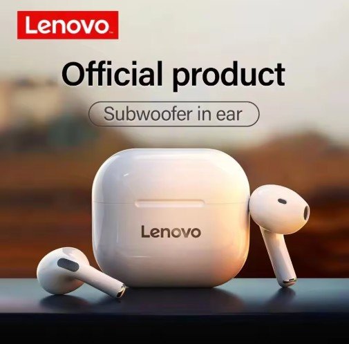 Lenovo LP40 Earphones TWS Wireless Bluetooth 5.0 Earbuds Bass Touch Control Stereo Noise Reduction Long Standby Original Choice