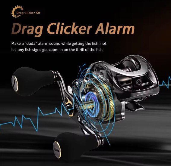 SOLOKING HIAW200 Baitcasting Reel Betriel 9.5KG Max Drag 12 Bearing 5.4/7.2 Gear Ratio Fishing Reel Baitcaster Reels