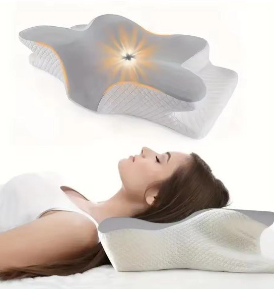 Memory Foam Pillows Butterfly Shaped Relaxing Cervical Slow Rebound Neck Pillow Pain Relief Sleeping Orthopedic Pillow Beding
