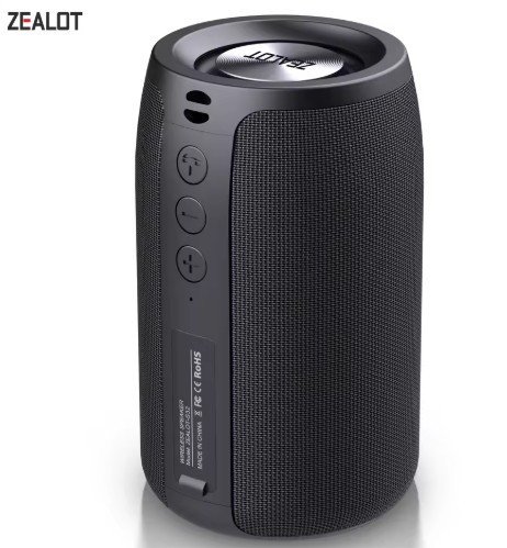 ZEALOT-S32 Mini Portable Bluetooth Speaker HIFI Subwoofer Wireless Speaker with fm Radio Column Support TF, TWS, USB