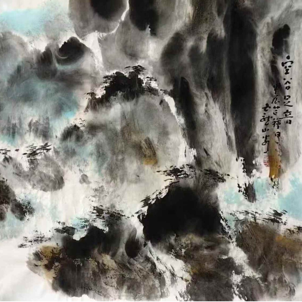 Jin Zhong’s painting :Echoes in the Empty Valley-空谷足音