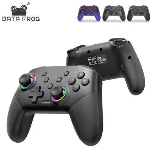 DATA FROG Wireless Controller For Nintendo Switch OLED/Lite Console Pro Gamepad with 1000Mah Battery Programmable Turbo Function