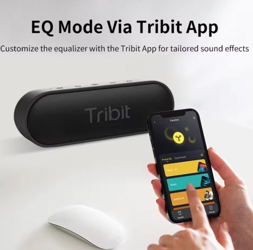 Tribit XSound Go Portable Bluetooth Speaker IPX7 Waterproof Better Bass 24-Hour Playtime For Party Camping Speakers Type-C AUX