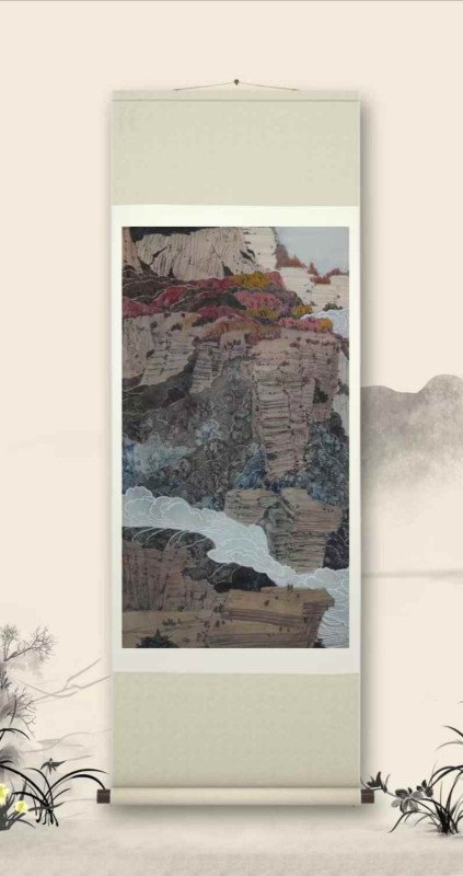 Wang Baolei’s painting :Backbone of Taihang-太行脊梁