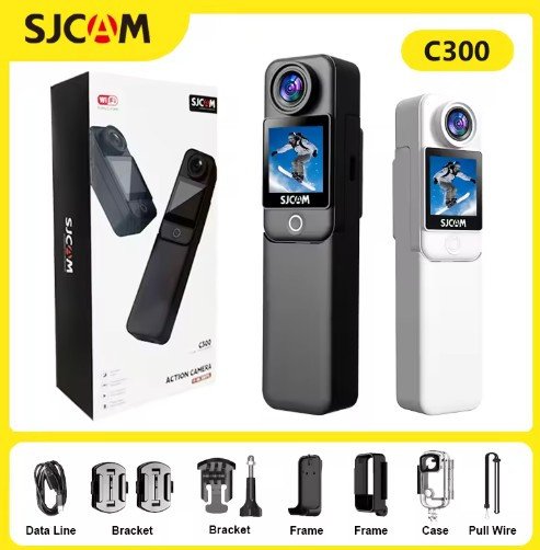 SJCAM C300 Pocket Action Camera 4K FHD With Long Battery Life Video 30M Waterproof 5G WiFi Camera Sport Action Cam