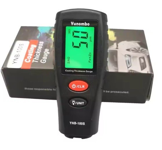 Yunombo Digital Backlight LCD Film Thickness Meter Car Paint Thickness Tester Coating Thickness Gauge New Version YNB-100S
