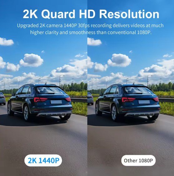 2K KAWA Car DVR D6 Dash Cam 1440P Video Recorder WiFi/App/Voice Control Dash Camera WDR G sensor Night Vision Hidden Dashcam