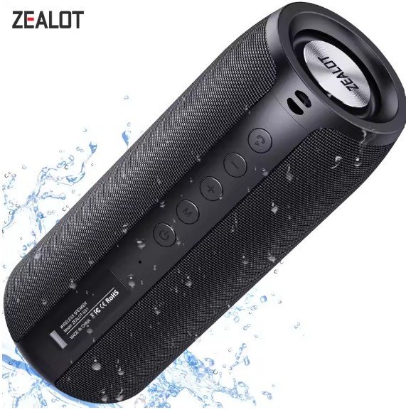 ZEALOT S51 Powerful Bluetooth Speaker Bass Wireless Speakers Subwoofer Waterproof Sound Box Support TF, TWS, USB Flash Drive